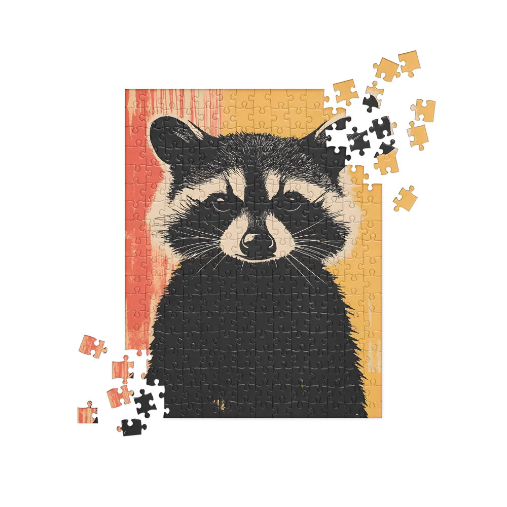 Whimsical Raccoon Portrait | Jigsaw Puzzle | 252 pieces