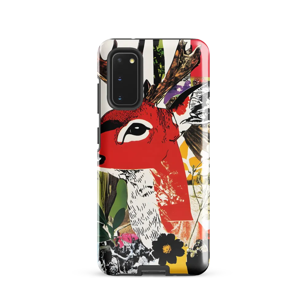 Vibrant Harmony: The Deer in Nature | Phone Case |  S20 | Tough Case | Glossy