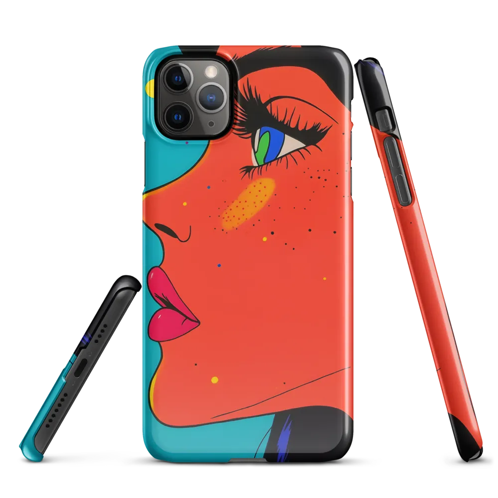 Vibrant Feminine Profile in Pop Art | Phone Case |  11 Pro Max | Snap Case | Glossy