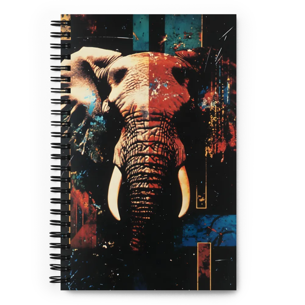 Majestic Mosaic: The Elephant | Spiral Notebook