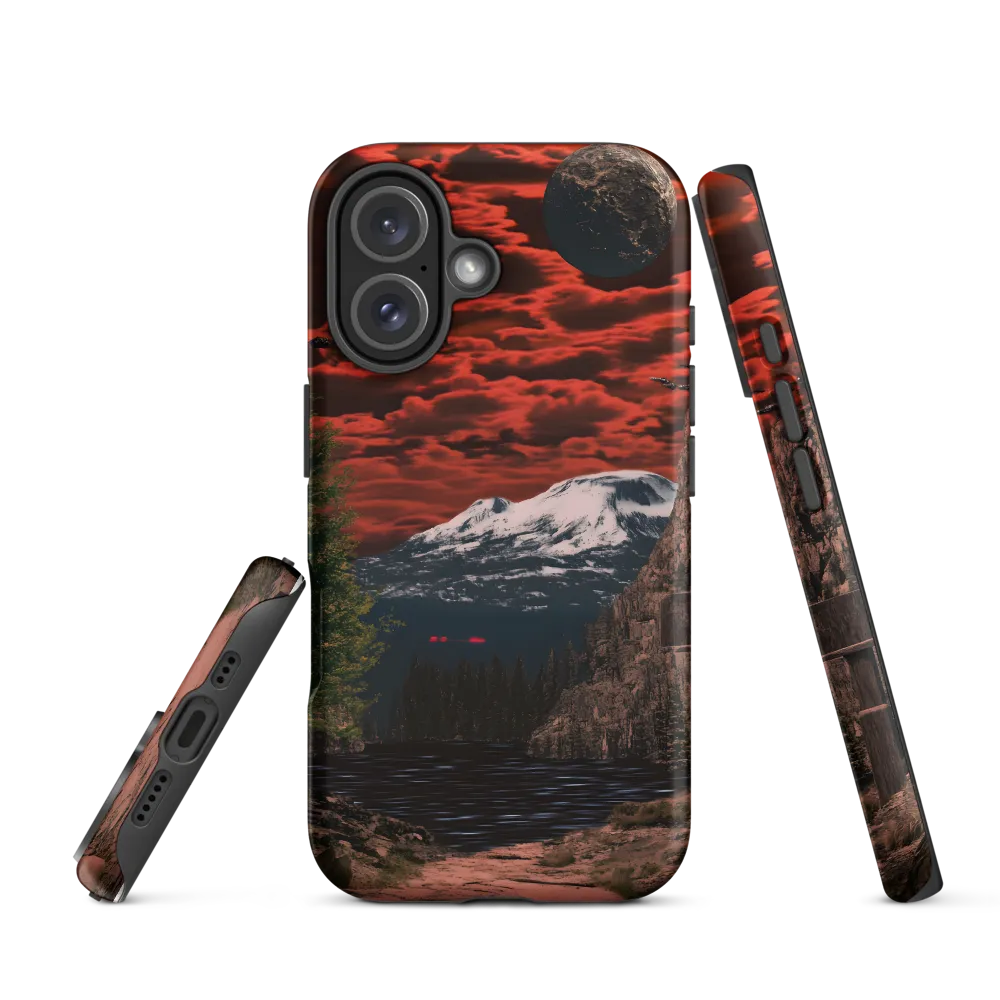 Mystical Reflections: A Surreal Landscape Adventure | Phone Case |  16 | Tough Case | Matte