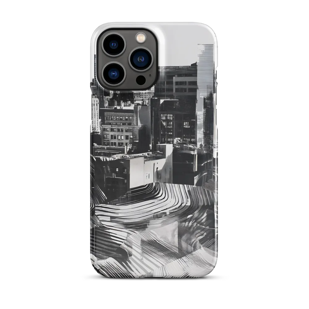 Urban Rhythm in Black and White | Phone Case |  13 Pro Max | Snap Case | Glossy