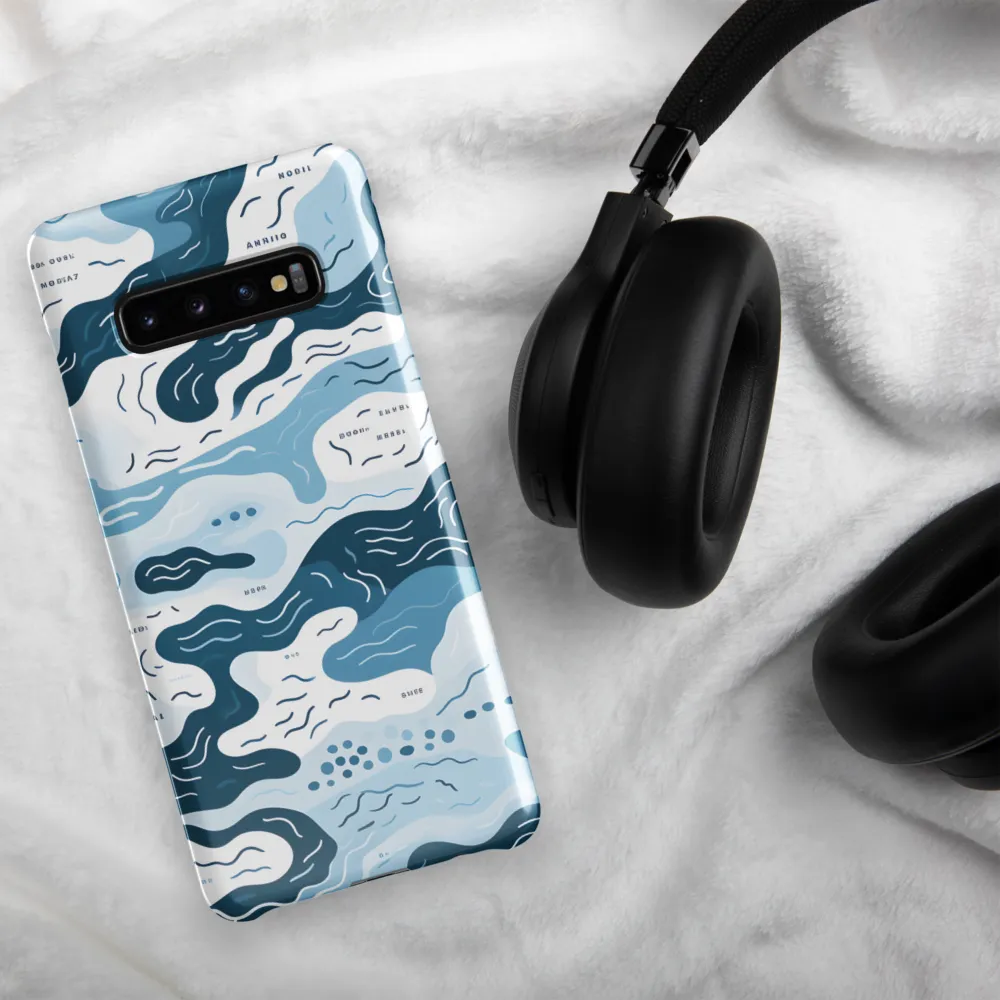 Flowing Waters: An Abstract Journey | Phone Case |  S10 Plus | Snap Case | Glossy