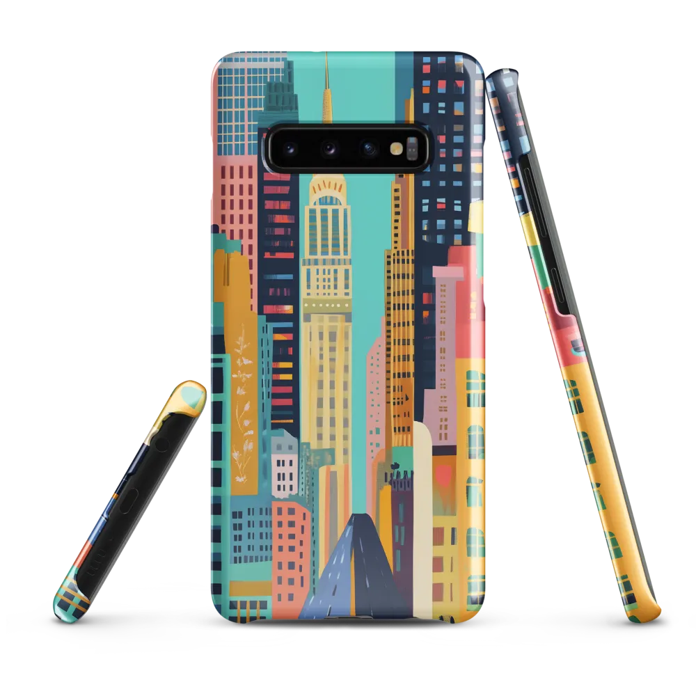 Vibrant Cityscape: A Modern Urban Journey | Phone Case |  S10 Plus | Snap Case | Glossy