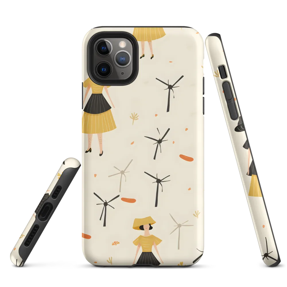 Whimsical Patterns of Nature and Femininity | Phone Case |  11 Pro Max | Tough Case | Matte