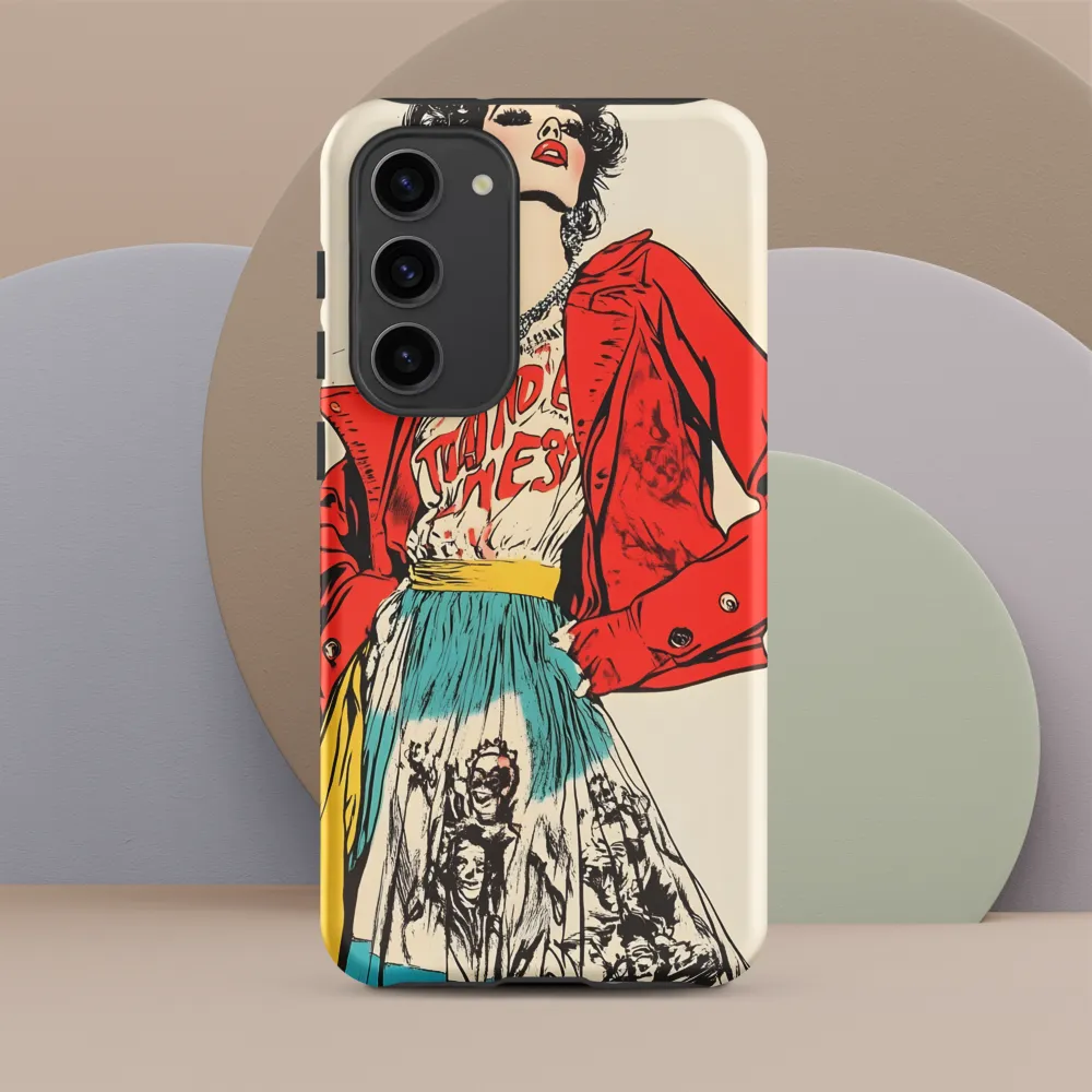 Vibrant Elegance: A Pop Art Fashion Statement