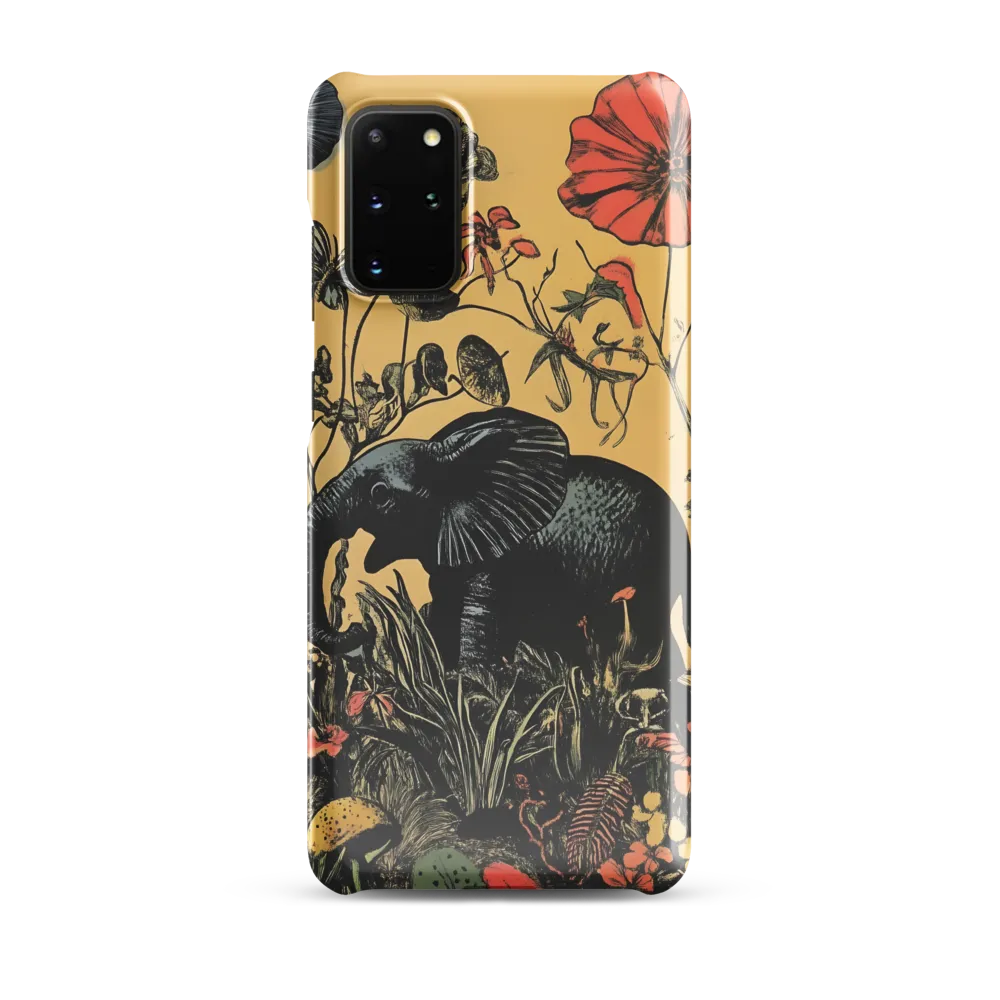 Floral Majesty: The Elephant's Sanctuary | Phone Case |  S20 Plus | Snap Case | Glossy