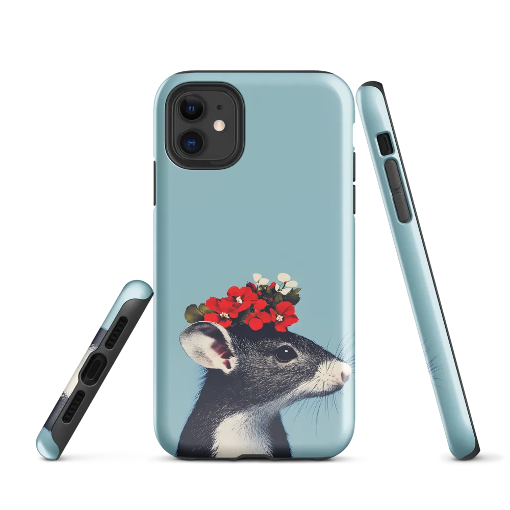 Whimsical Flora: A Mouse's Floral Crown
