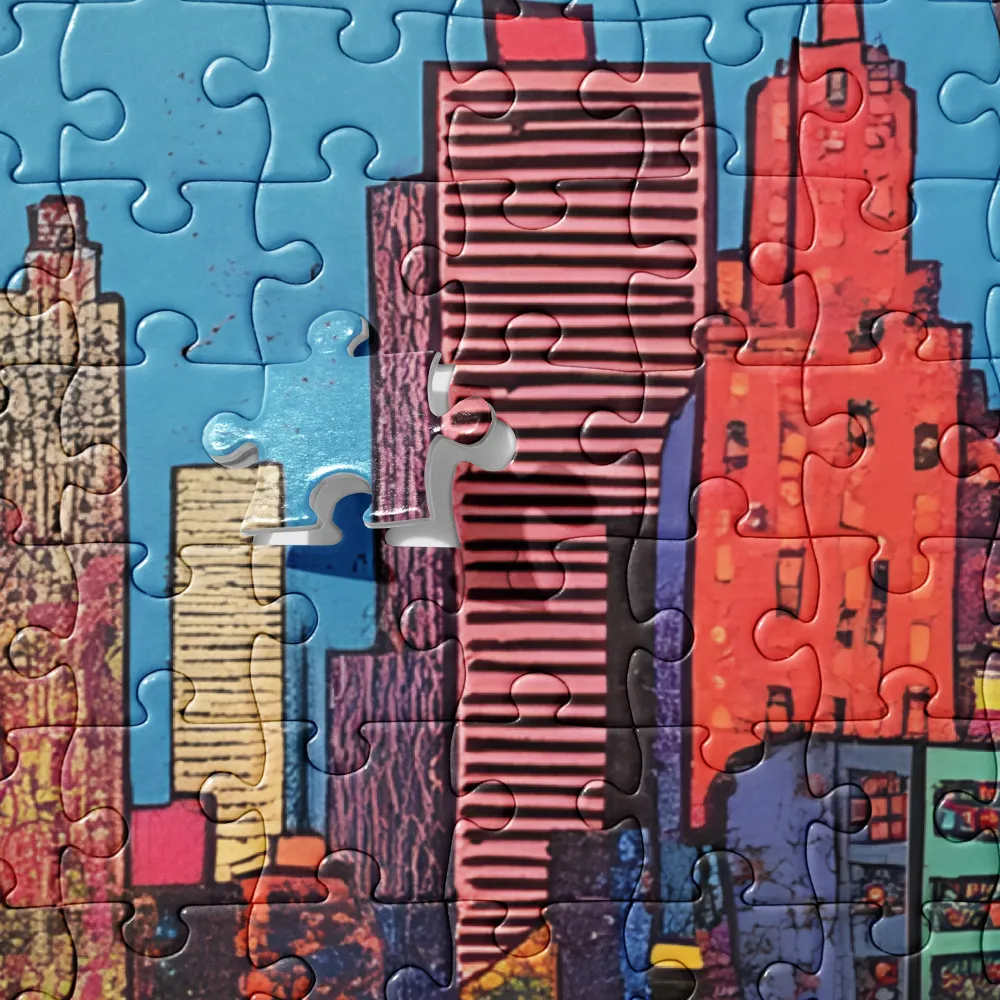 Urban Vibrance: A Pop Art Cityscape | Jigsaw Puzzle | 520 pieces