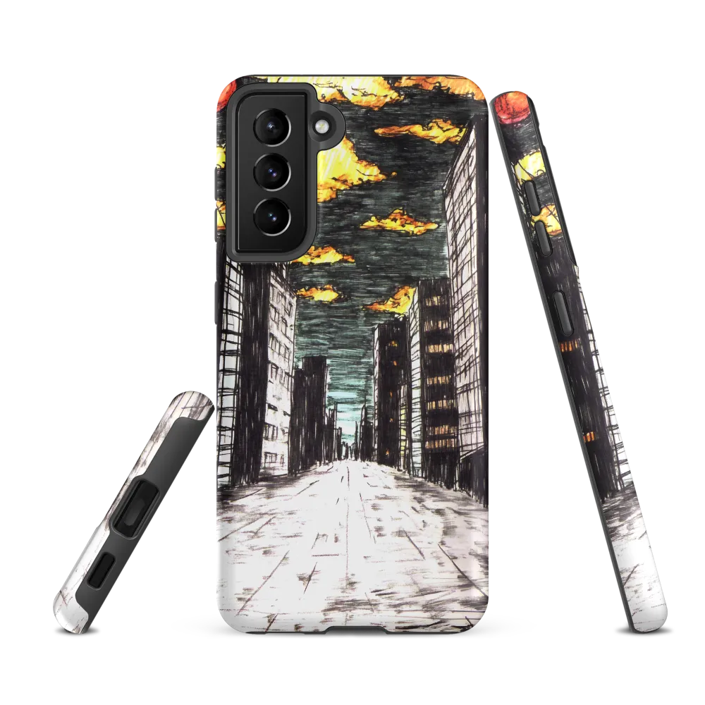 Eclipsed Cityscape
