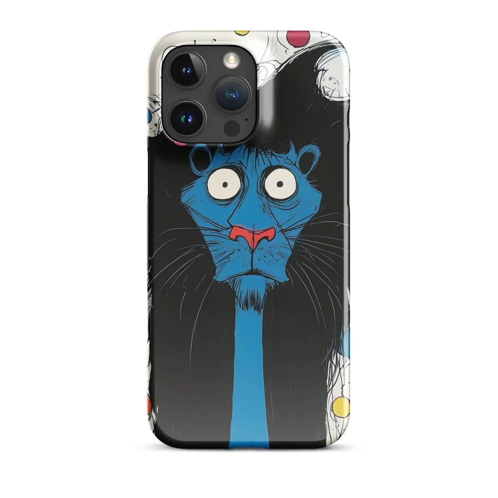 Whimsical Blue Lion