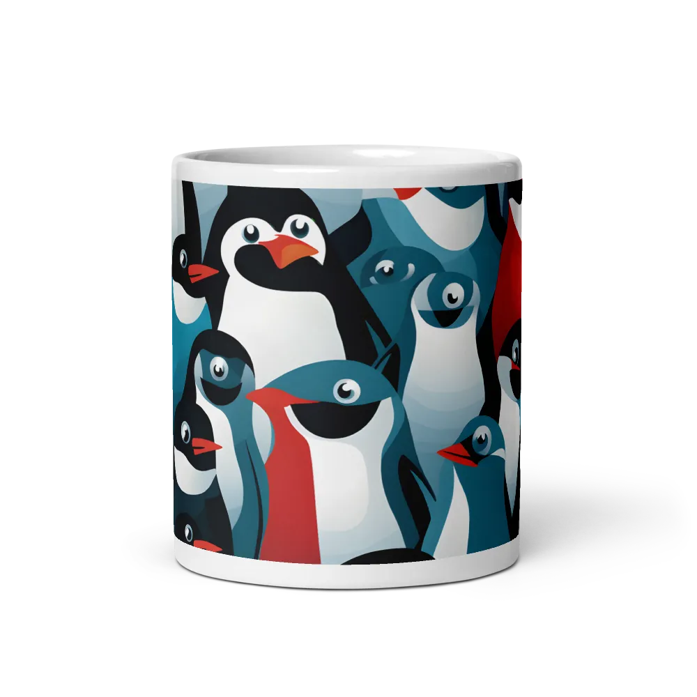 Penguin Parade | Mug with White inside | 11 oz