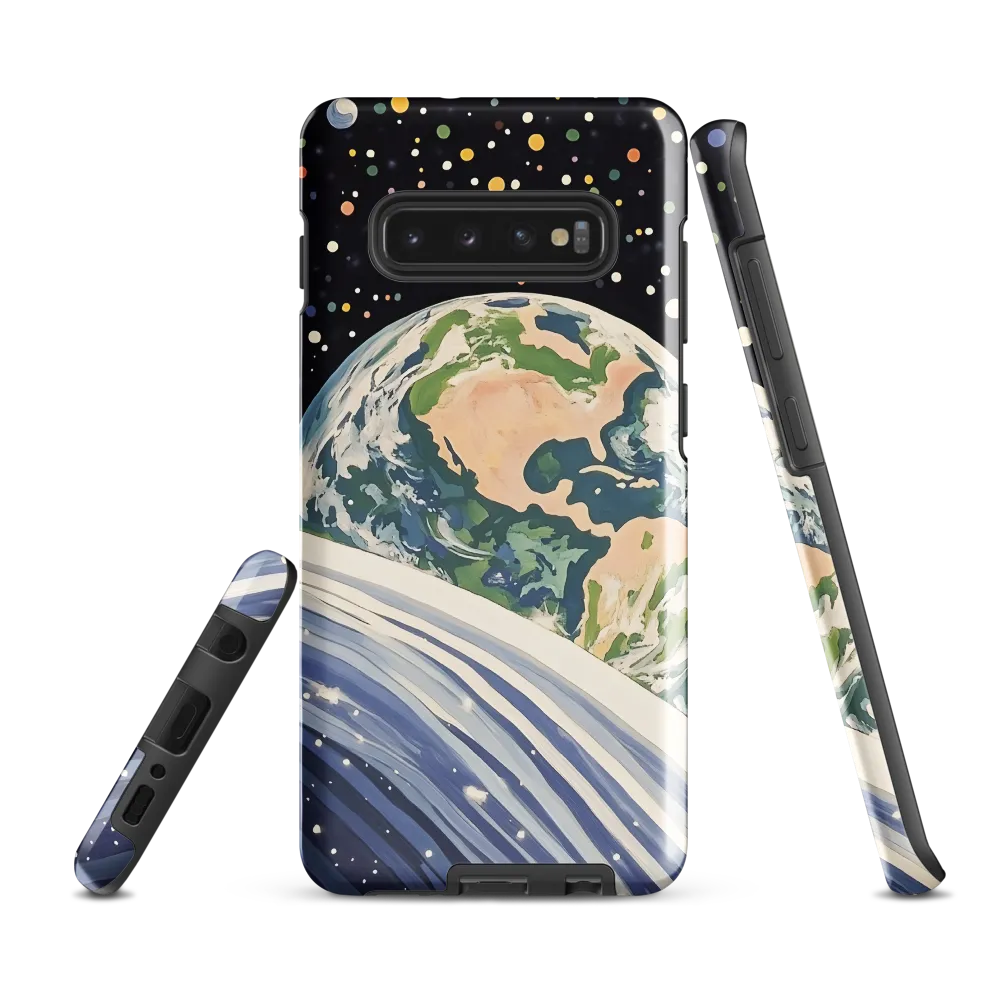 Celestial View: A Surreal Journey Through Space | Phone Case |  S10 Plus | Tough Case | Glossy