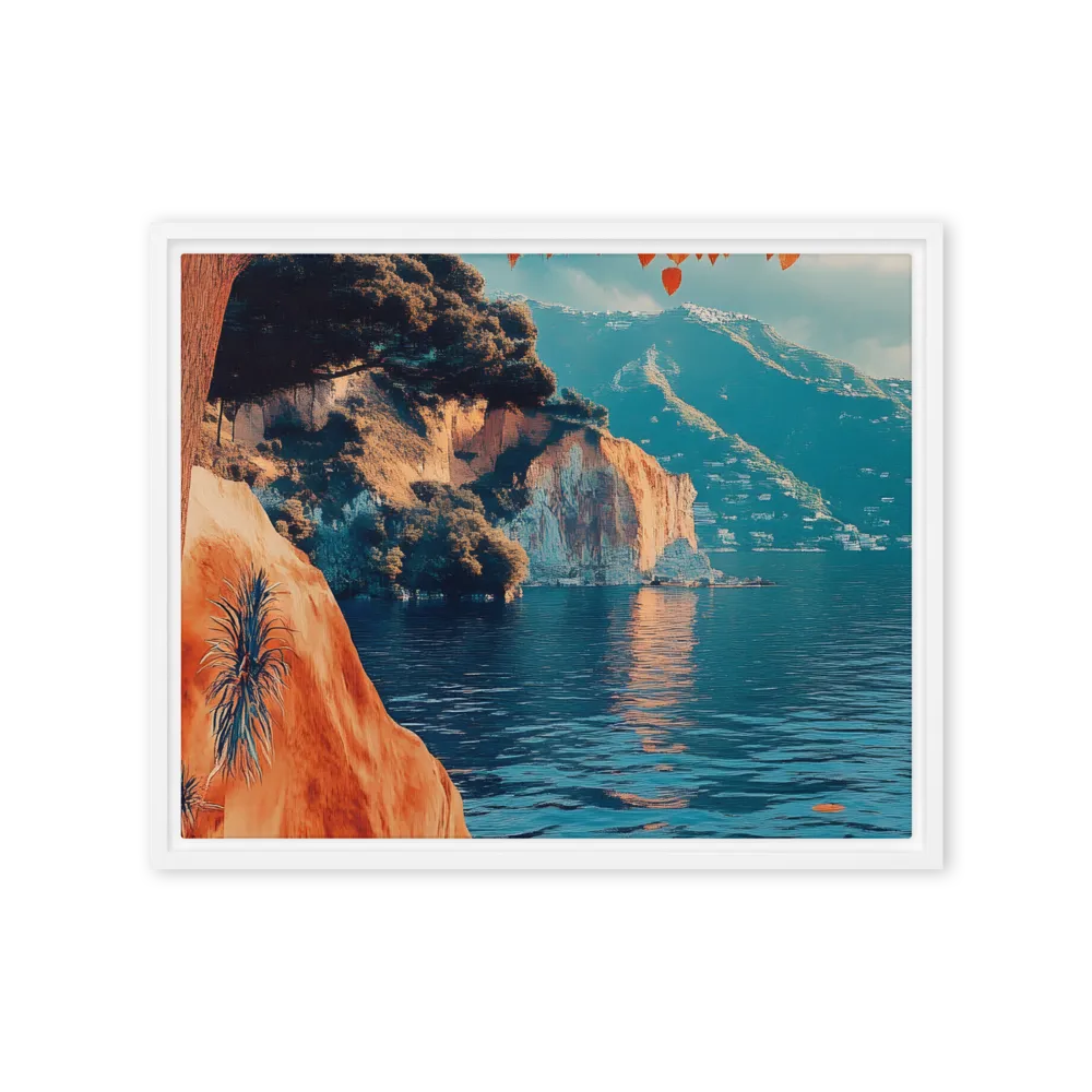 Elysian Waterscape | Canvas with White Frame | 16″×20″