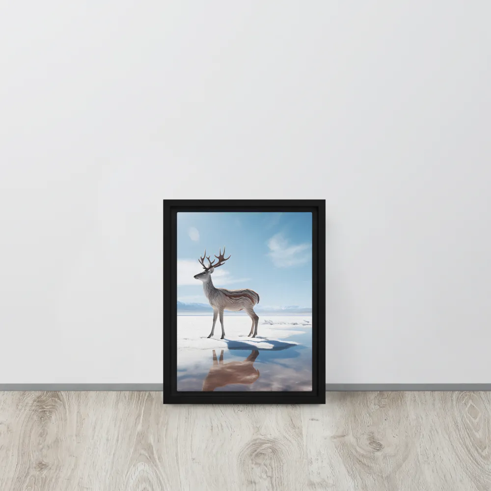 Majesty in Reflection | Canvas with Black Frame | 9″×12″
