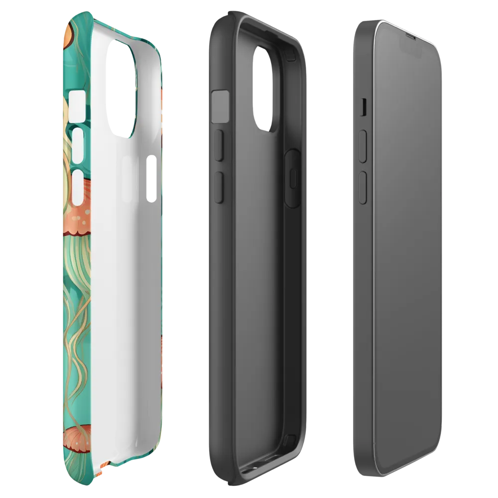 Ethereal Dance of Jellyfish | Phone Case |  14 Plus | Tough Case | Matte