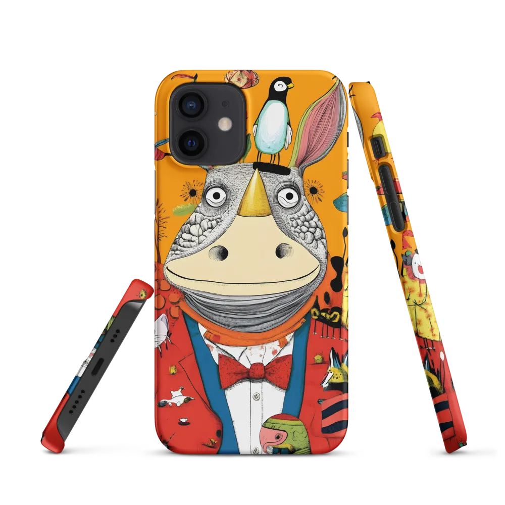 Whimsical Rhinoceros: A Playful Encounter