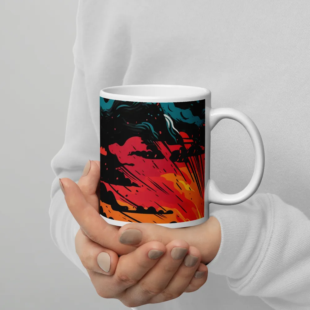 Ethereal Twilight: A Dramatic Landscape in Motion | Mugs | Multiple Sizes & Colors