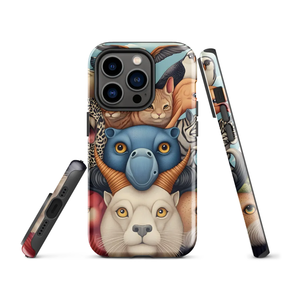 Harmonious Echoes of Wildlife | Phone Case |  14 Pro | Tough Case | Glossy