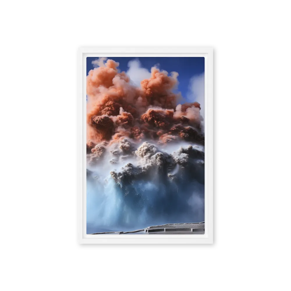 Eruption of Elements | Canvas with White Frame | 12″×18″