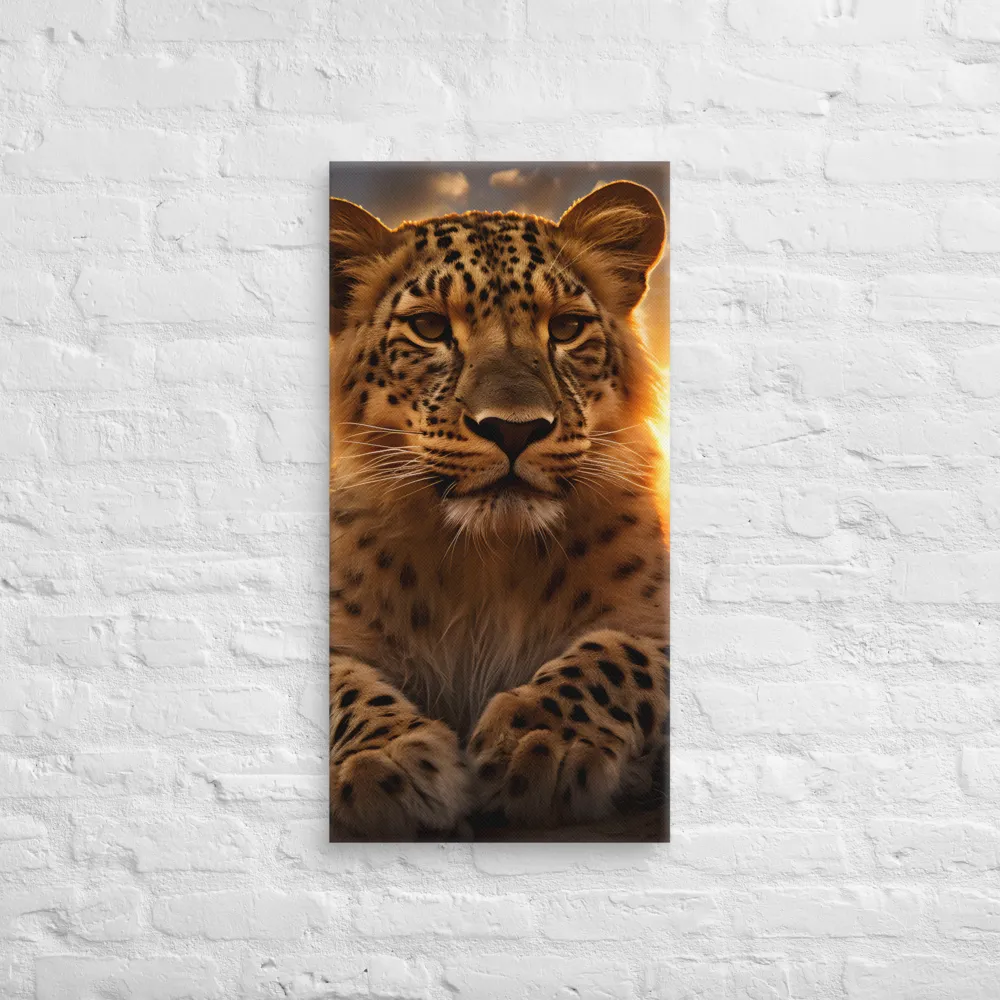 Regal Presence: The Leopard at Sunset