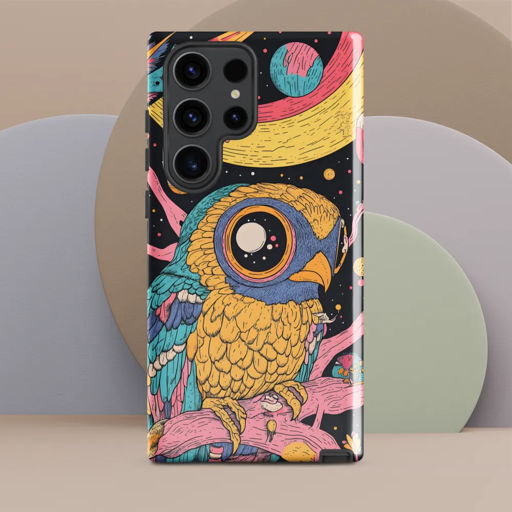 Whimsical Cosmic Owl | Phone Case |  S23 Ultra | Tough Case | Glossy