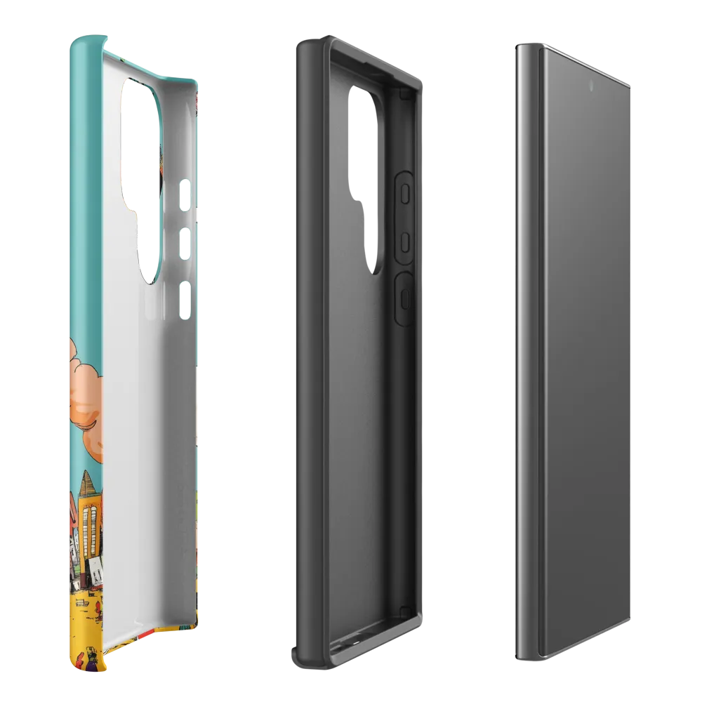 Urban Fantasia: A Whimsical Encounter | Phone Case |  S23 Ultra | Tough Case | Matte
