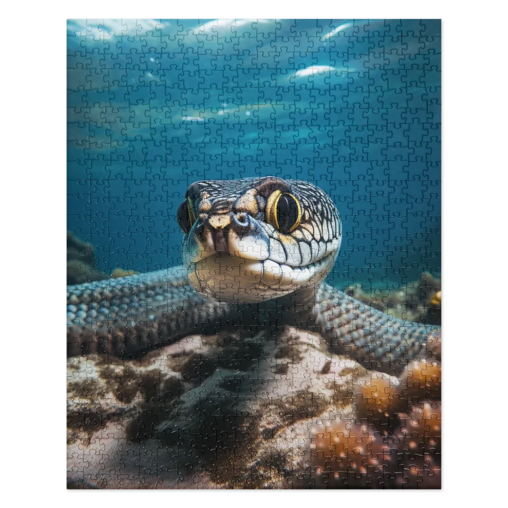 Underwater Majesty: The Serpent's Gaze | Jigsaw Puzzle | 520 pieces