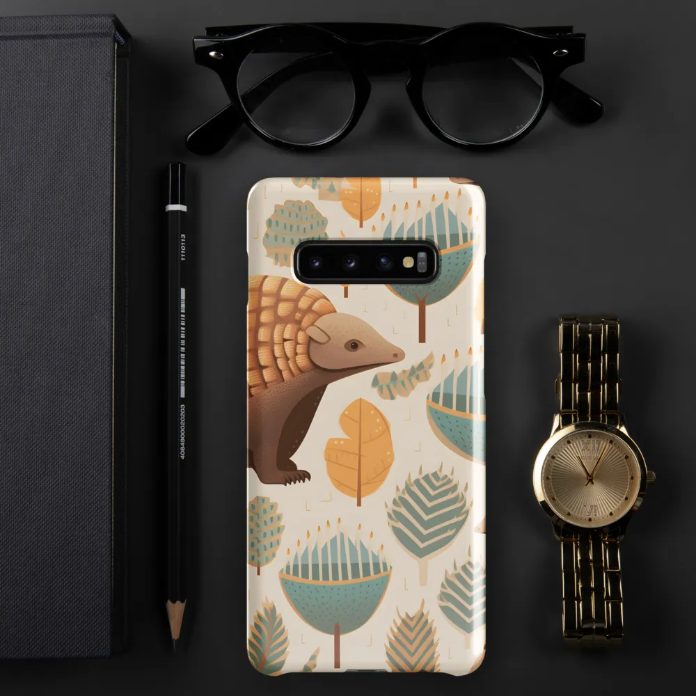 Pangolins in a Whimsical Habitat