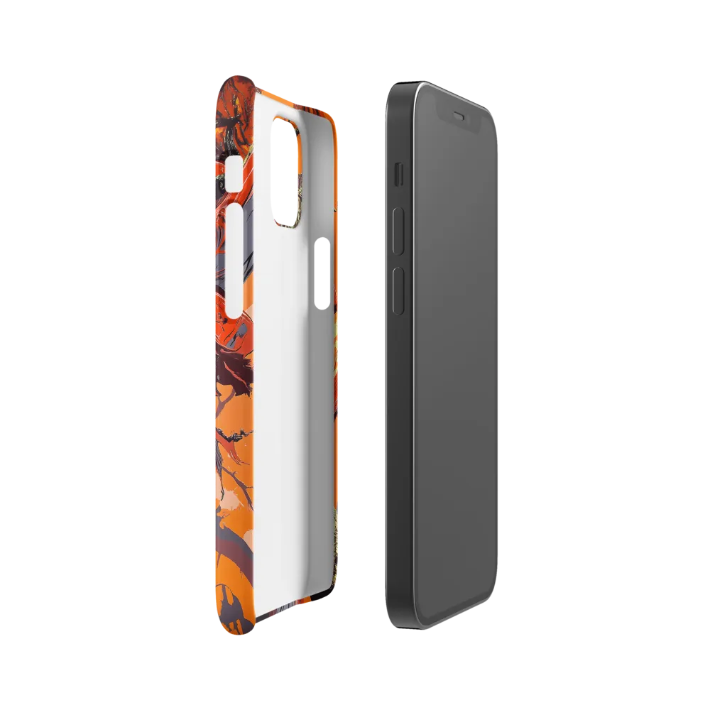 Life in Motion: An Abstract Tree | Phone Case |  12 Mini | Snap Case | Matte