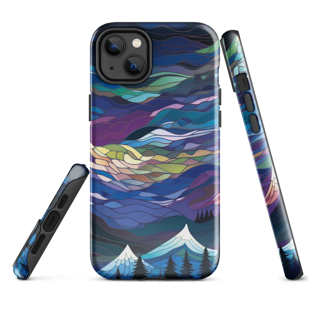 Twilight Peaks: An Abstract Mountain Landscape