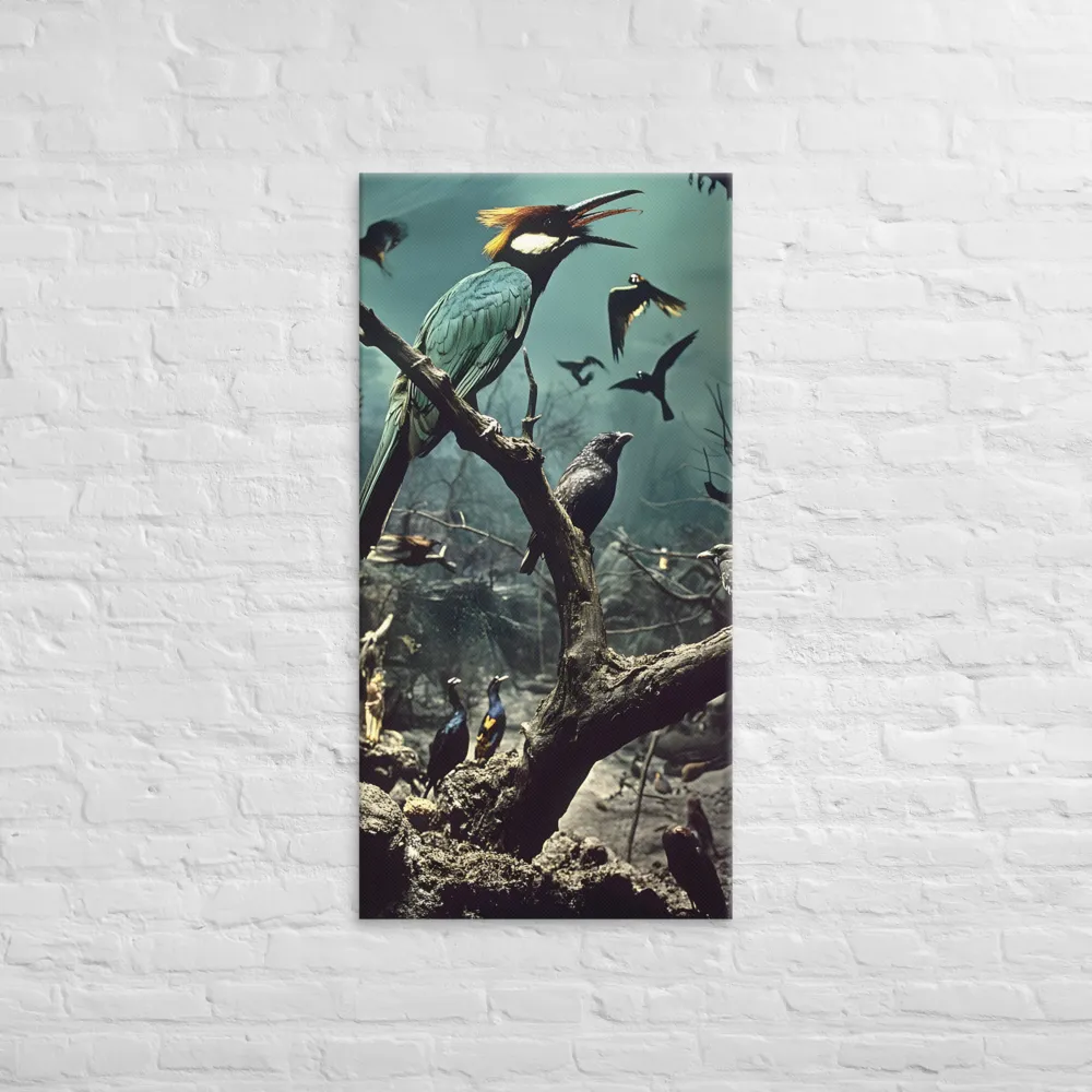 Whispers of the Avian Realm | Canvas | 24″×48″