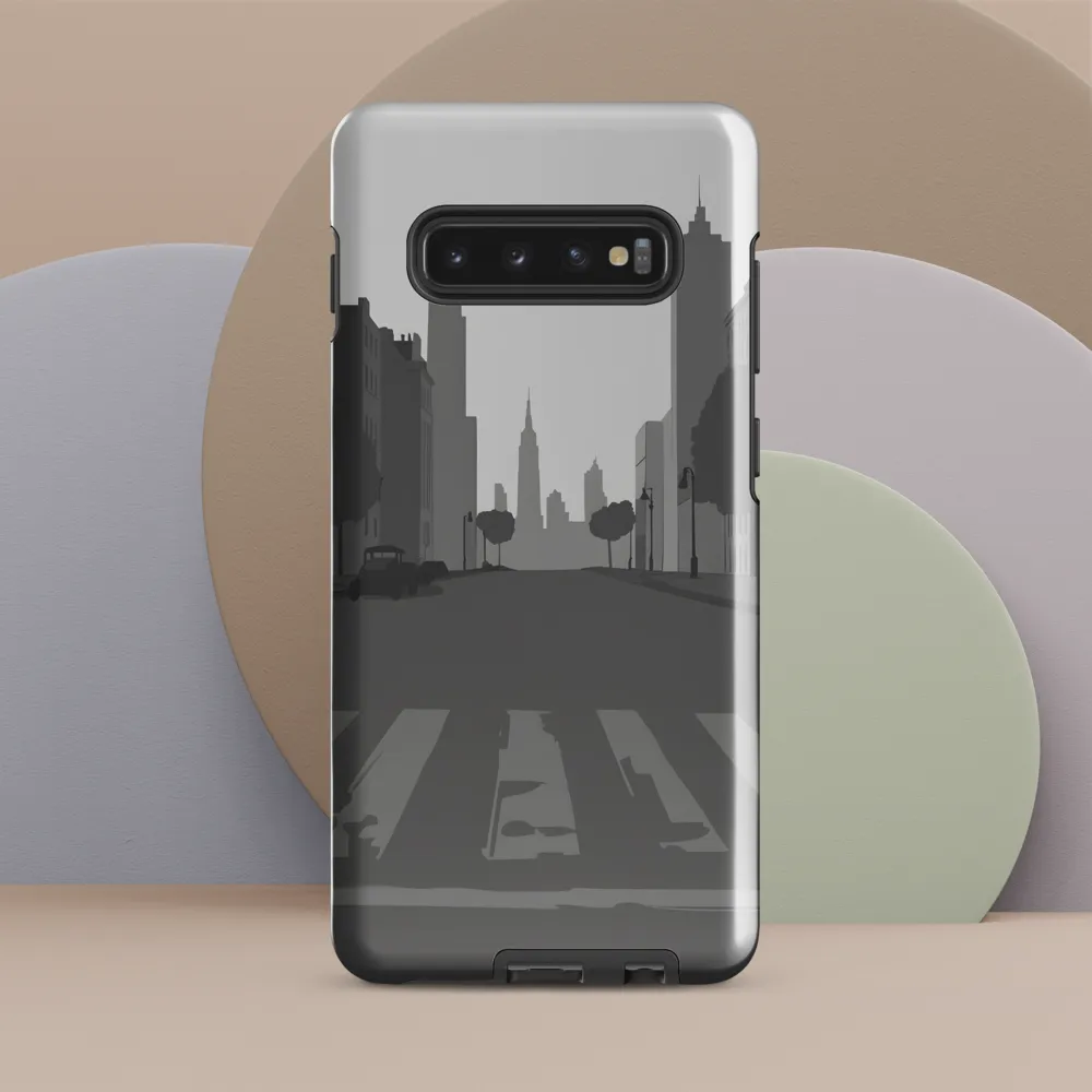 Nostalgic Cityscape | Phone Case |  S10 Plus | Tough Case | Glossy