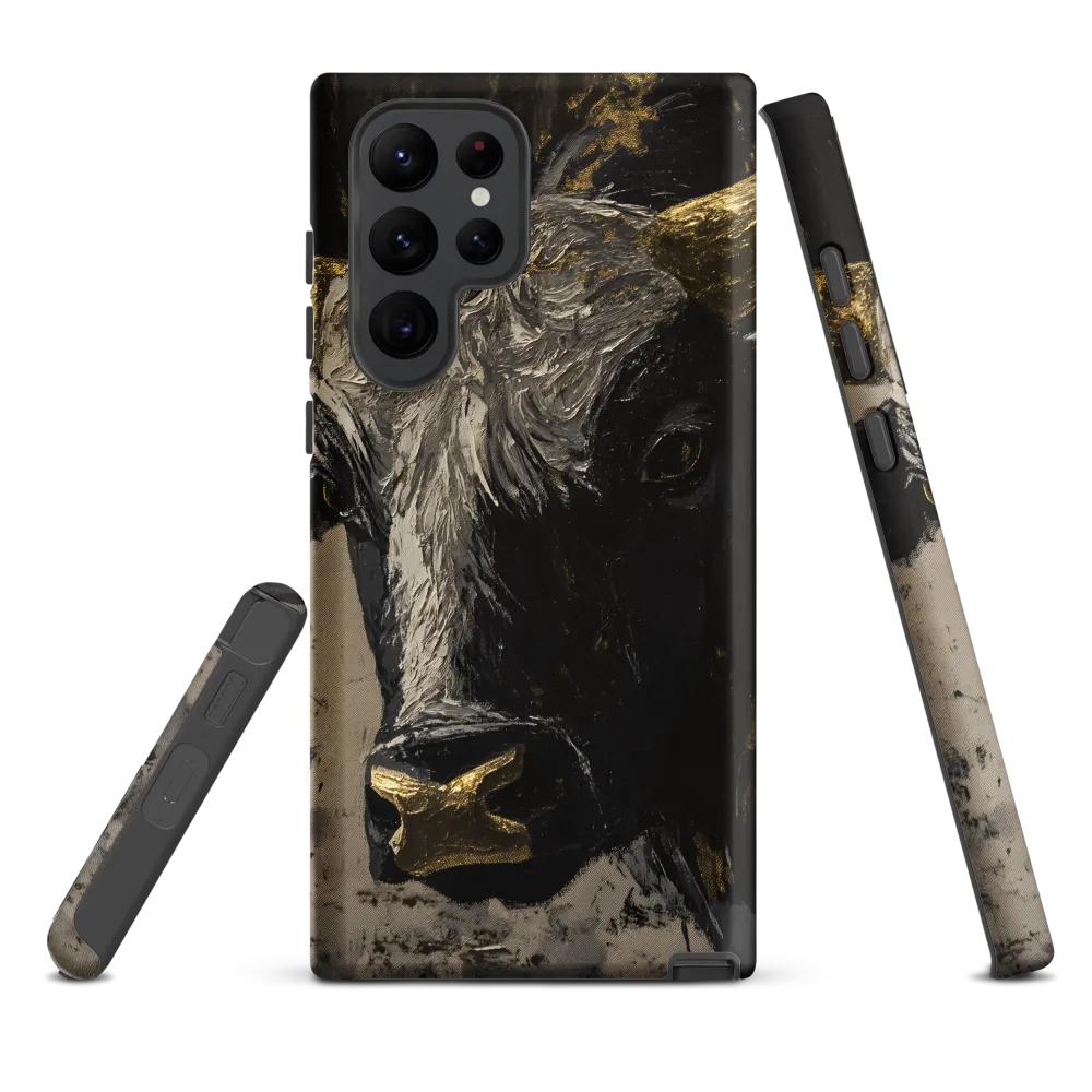 Majestic Bull: The Power in Black and Gold