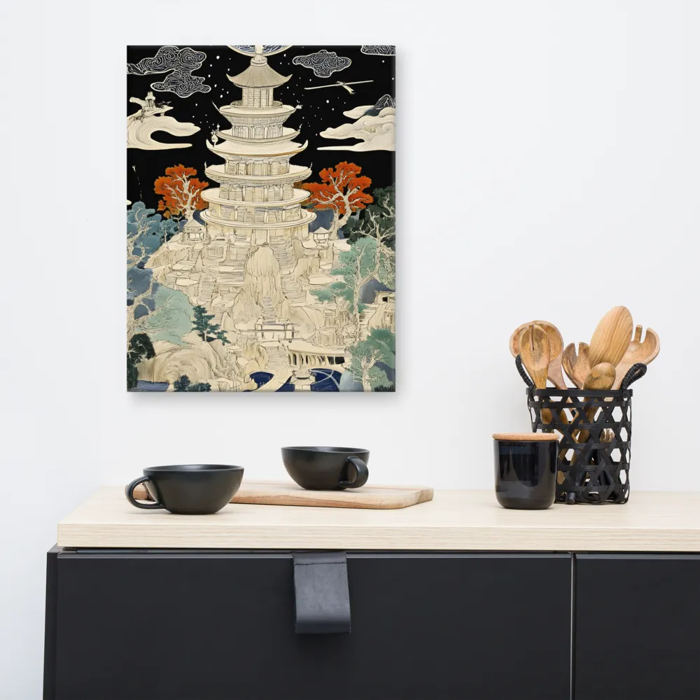 Whispers of the Pagoda | Canvas | 16″×20″
