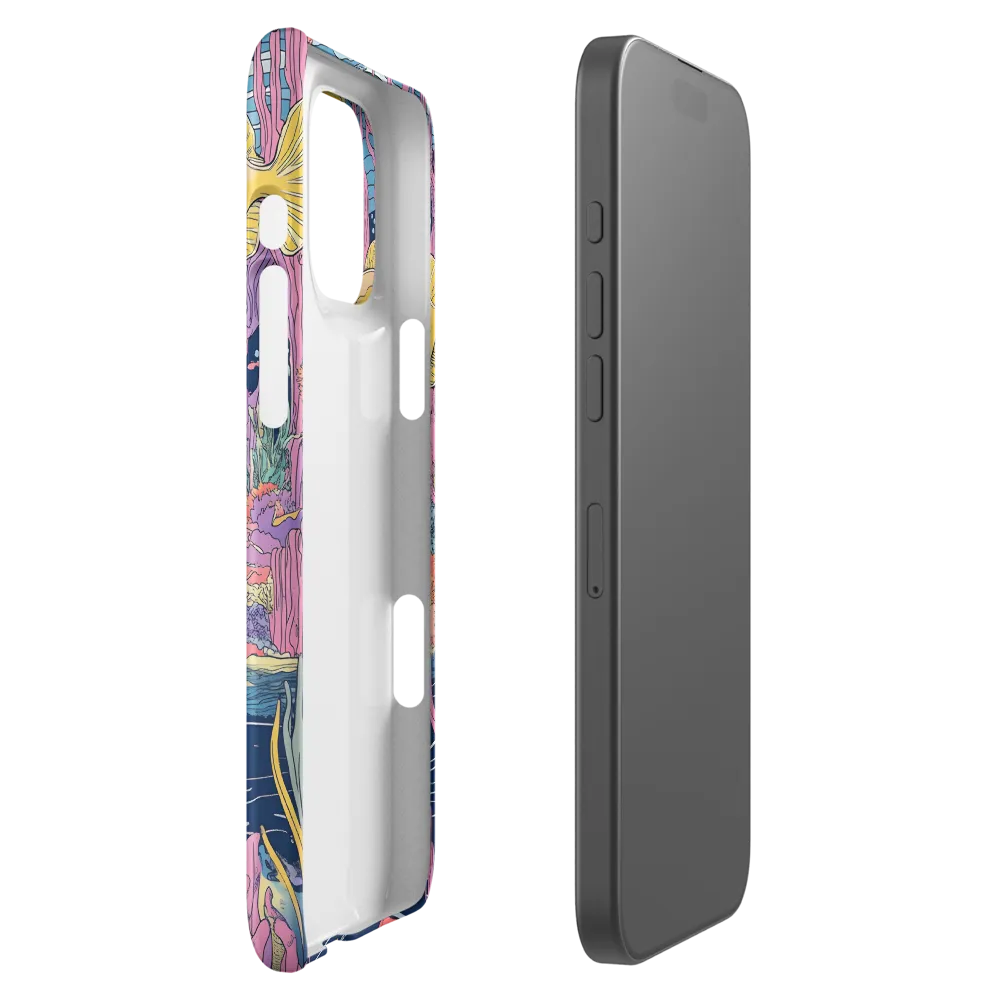 Underwater Dreamscape: A Playful Encounter | Phone Case |  16 Pro Max | Snap Case | Matte