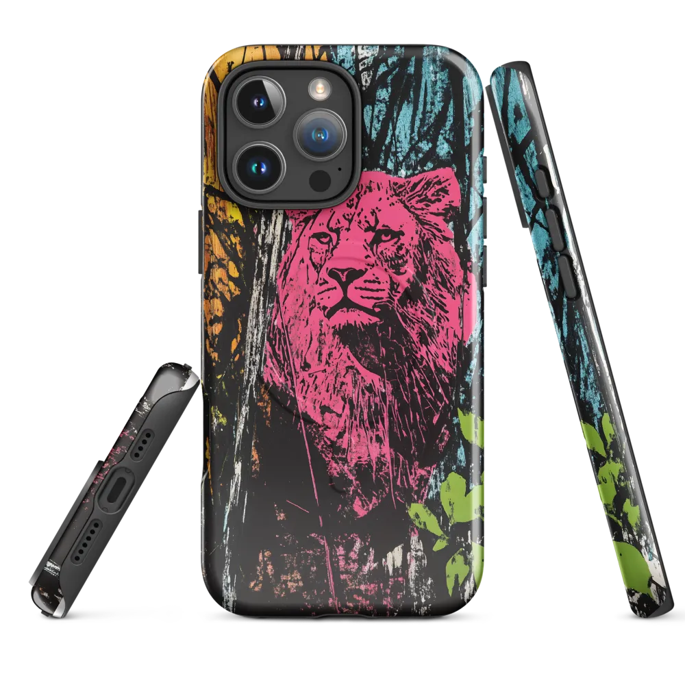 Fierce Vibrance: The Pink Lion