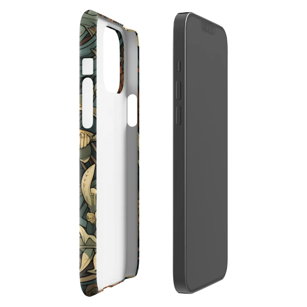 Dynamic Harmony of Sharks and Flora | Phone Case |  13 Pro Max | Snap Case | Glossy