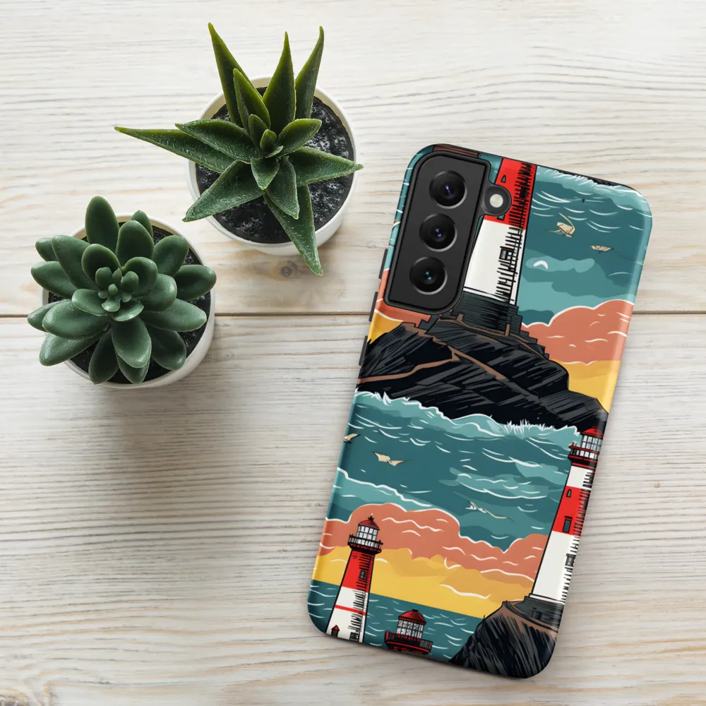 Lighthouses in a Whimsical Ocean