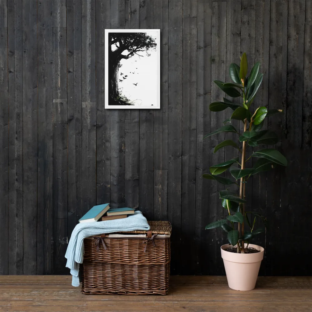 Whispers of Nature | Canvas with White Frame | 12″×18″