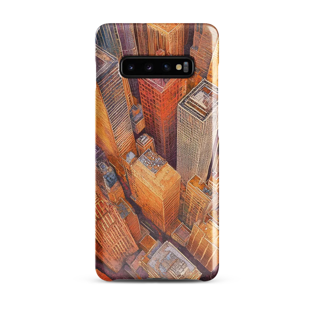 Urban Symphony in Orange and Purple | Phone Case |  S10 Plus | Snap Case | Glossy