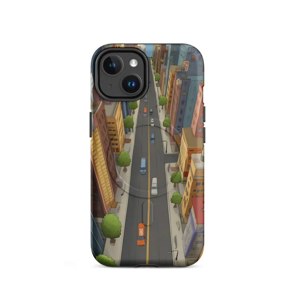 Aerial Whimsy: A Colorful Cityscape