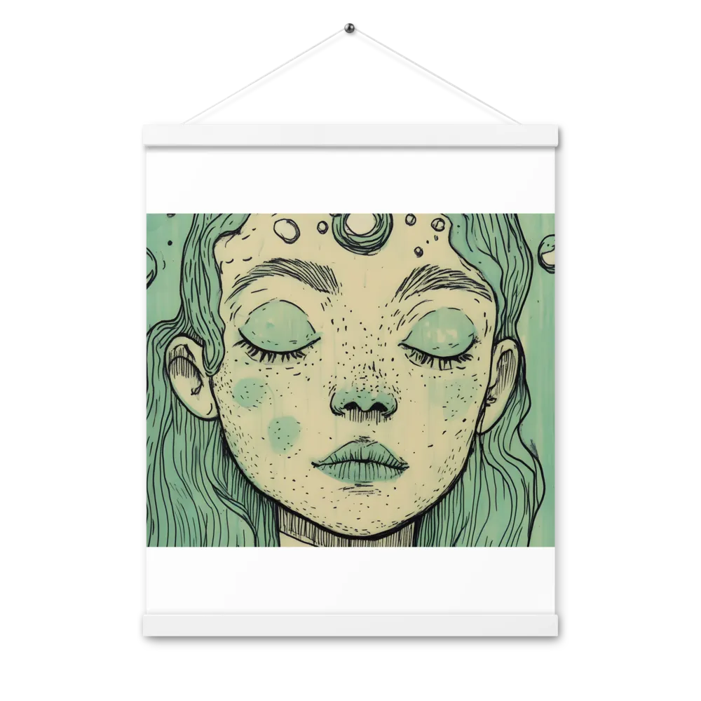 Beneath the Surface | Poster With White Wood Hanger | 16″×20″