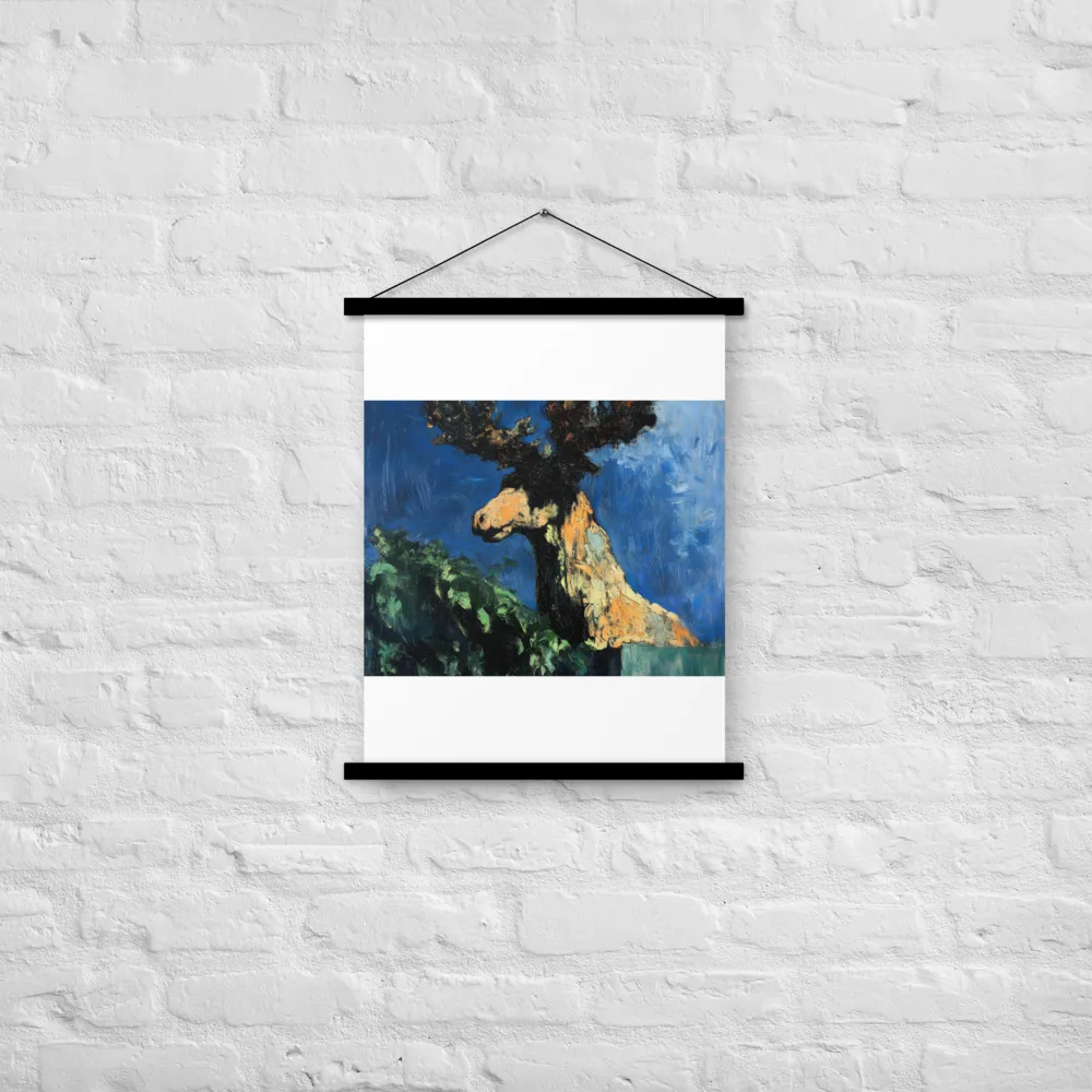 The Majestic Deer in Nature | Poster With Black Wood Hanger | 18″×24″