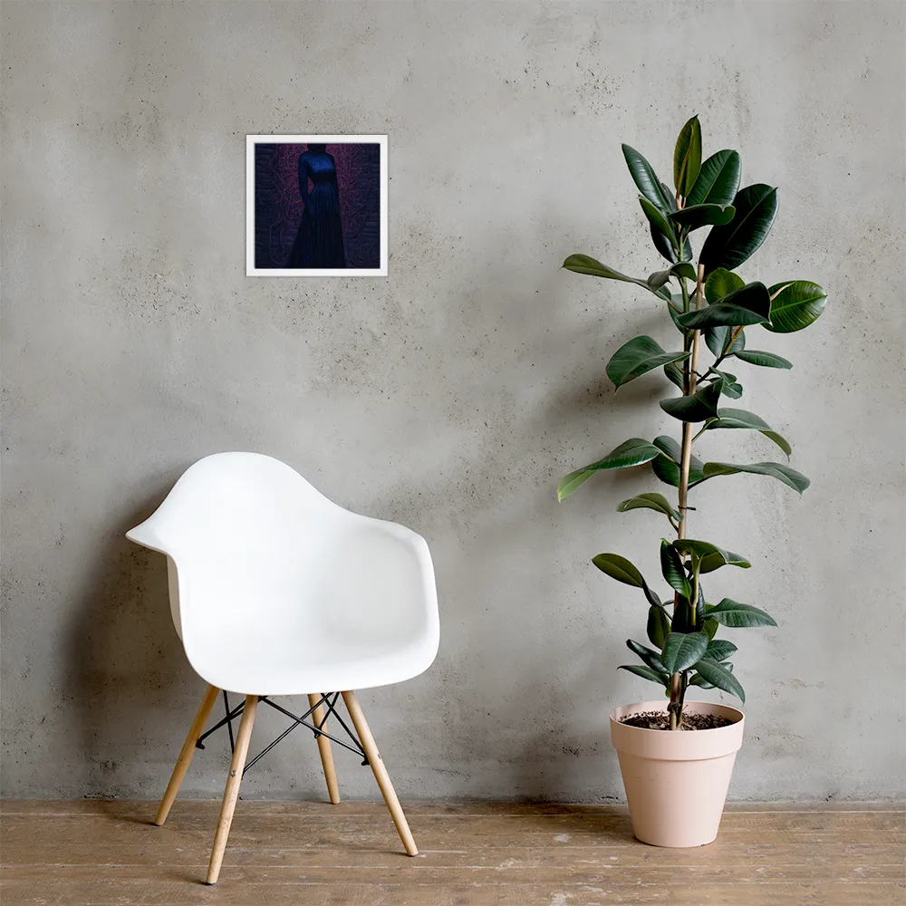 Veil of Enigma | Poster with White Frame | 12″×12″