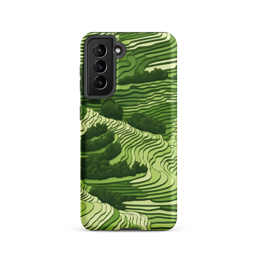 Waves of Green: An Abstract Landscape