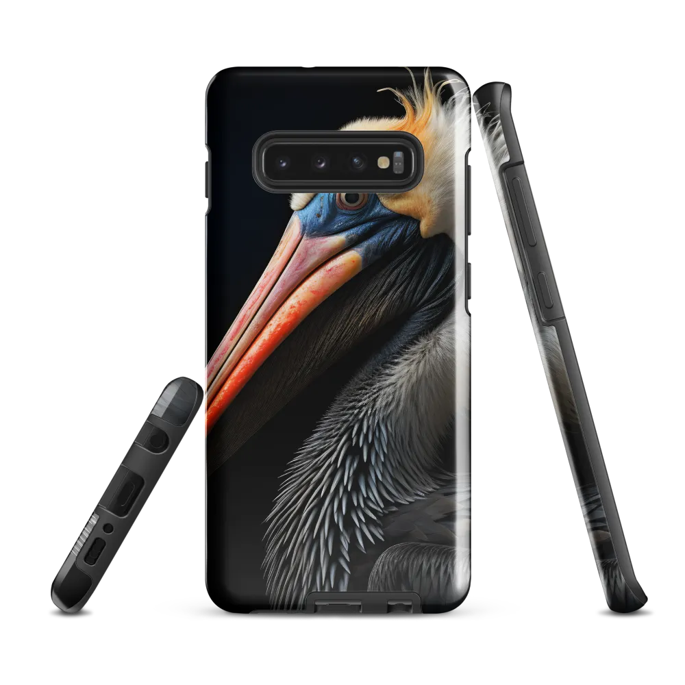 Majestic Portrait of a Pelican | Phone Case |  S10 Plus | Tough Case | Glossy