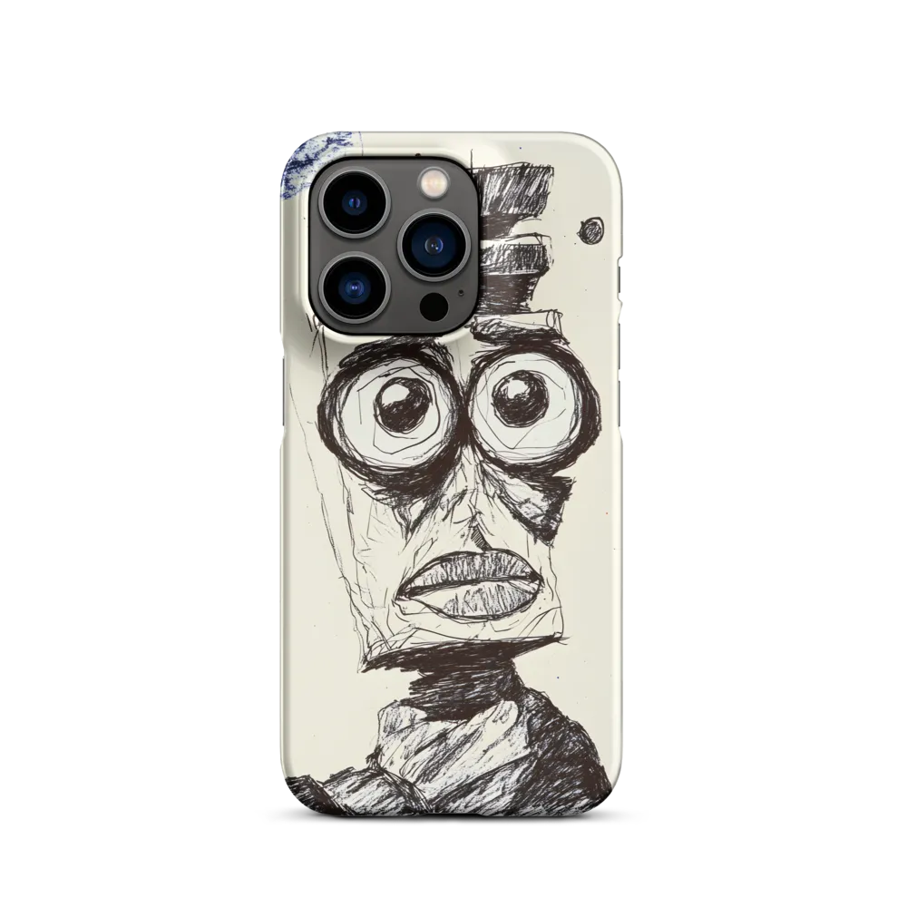 Abstract Surrealist Figure in Cubism | Phone Case |  14 Pro | Snap Case | Matte