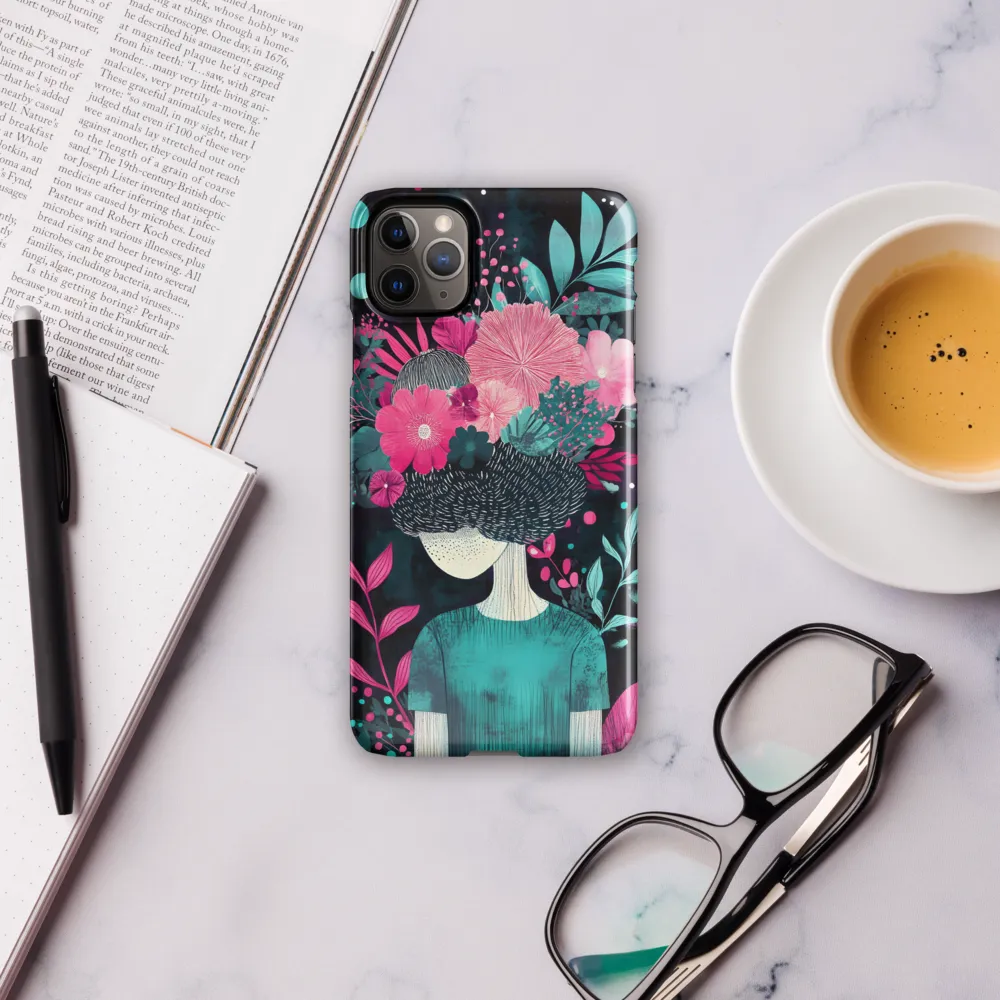 Floral Harmony: A Portrait of Serenity | Phone Case |  11 Pro Max | Snap Case | Glossy