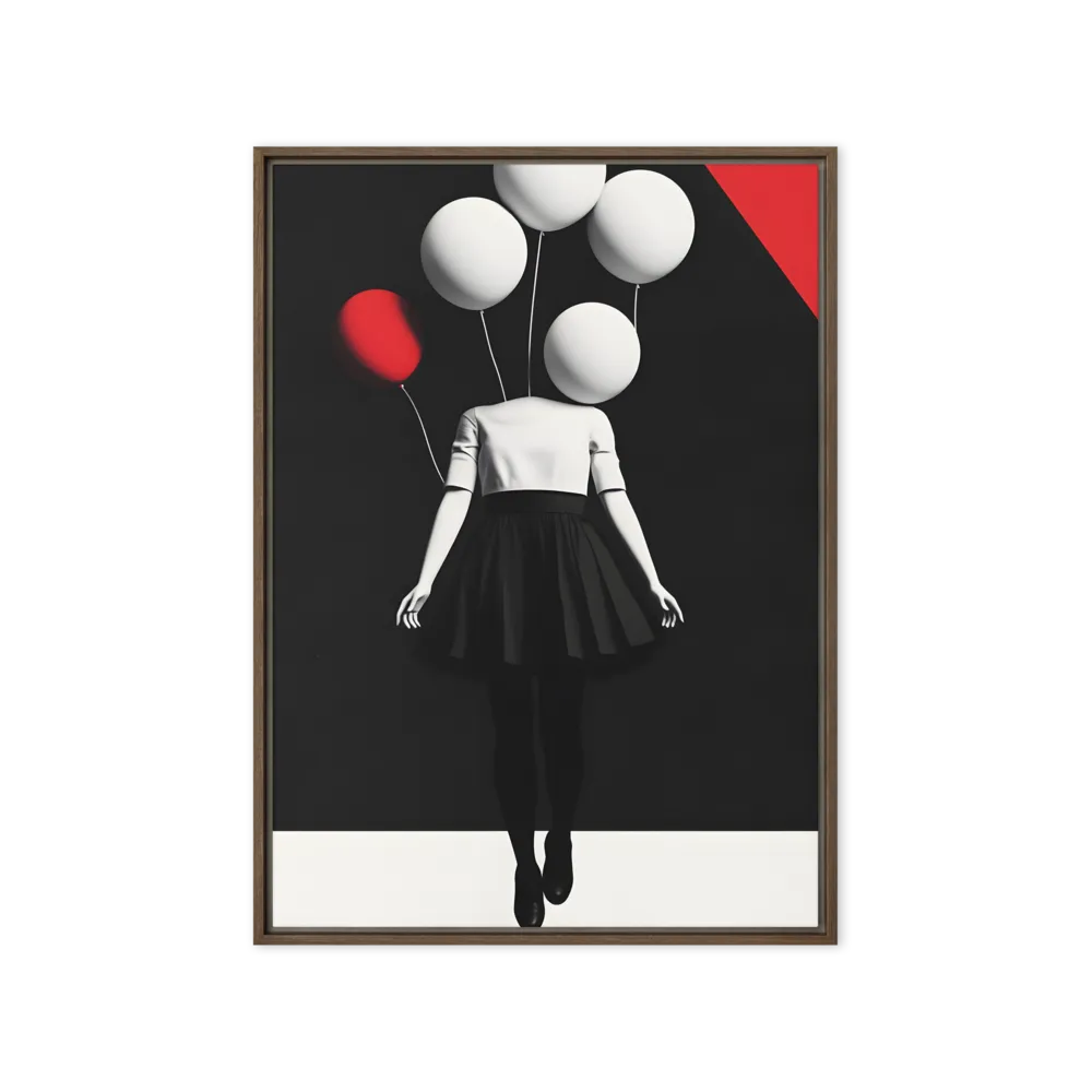 Suspended in Mystery | Canvas with Brown Frame | 20″×28″